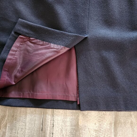 Liz Claiborne Skirt Women’s Size 8 Petite Black 100% Wool Career Business Ladies - Picture 4 of 10